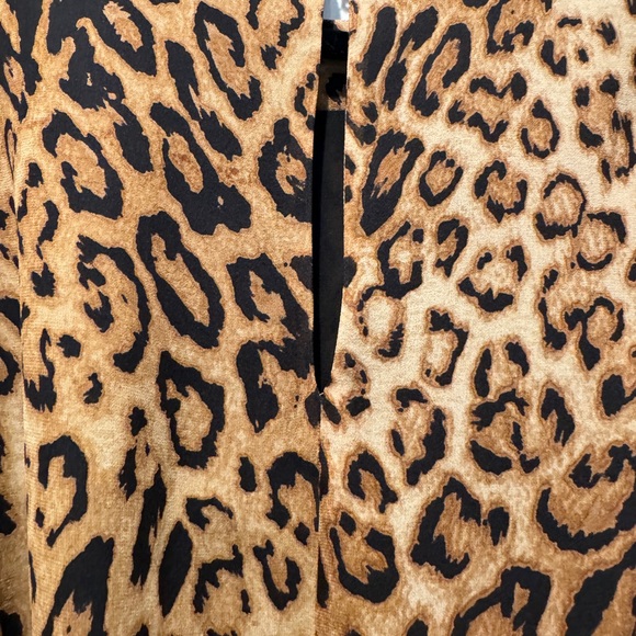 Nili Lotan Rebecca Silk Chiffon Leopard Mini Dress - Picture 6 of 8